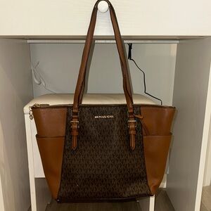 Michael Kors Brown and Tan Tote Bag